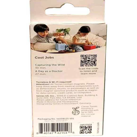 Clever Tonies Set - Cool Jobs Audio Character Set of 4 NEW FOR 2024 - Picture 2 of 3